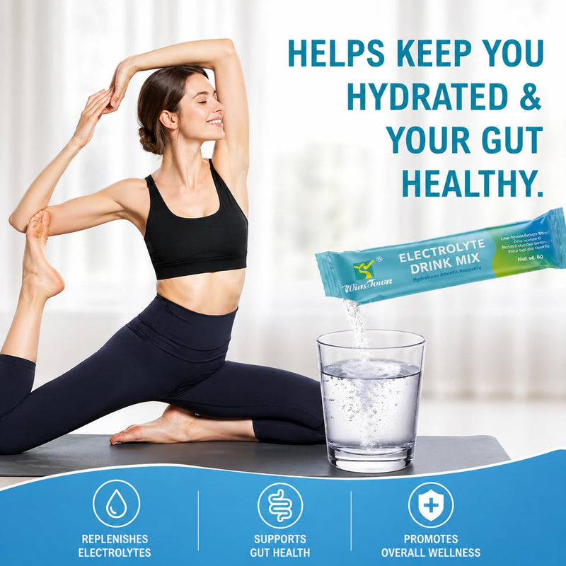 Zero Sugar Electrolyte Powder Packets, Natural Flavor, 20 Sticks | Low sodium hydration packets with potassium, magnesium, calcium and vitamin C for daily hydration and active lifestyles
