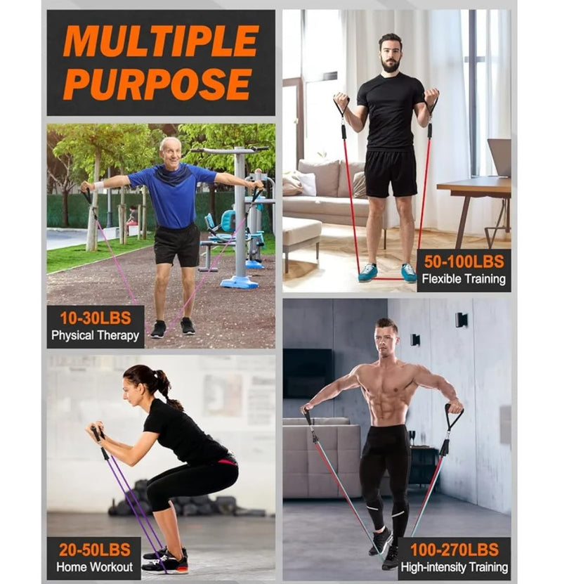 Pull Up Bands, Heavy Resistance,Resistance Bands, Exercise Bands, Training Bands to Train with Handles for Men and Women, Resistance Bands for Working Out, Bands for Exercise - BeesActive Australia