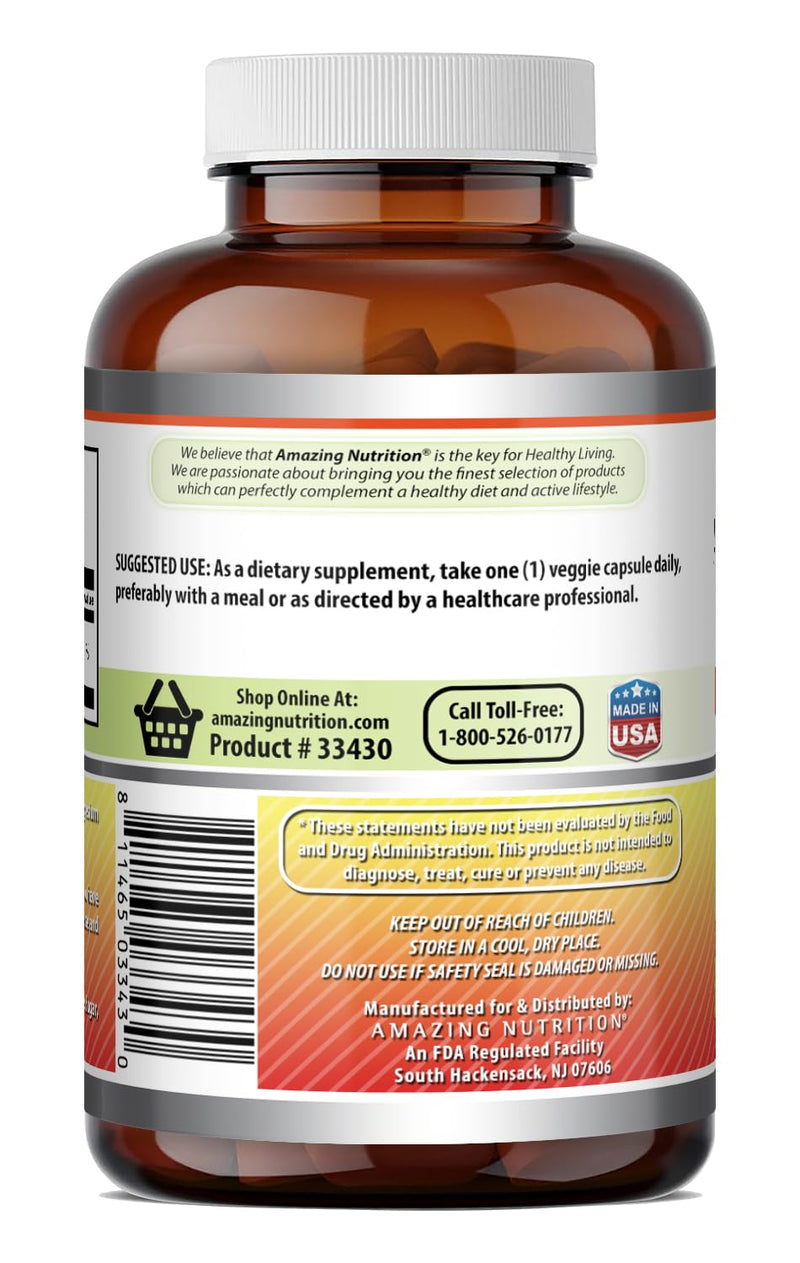 Amazing Formulas Vitamin C Supplement | 1000 Mg | Veggie Capsules | Non-GMO | Gluten-Free | Made in USA (1 Pack, 250 Count) 250 Count (Pack of 1)