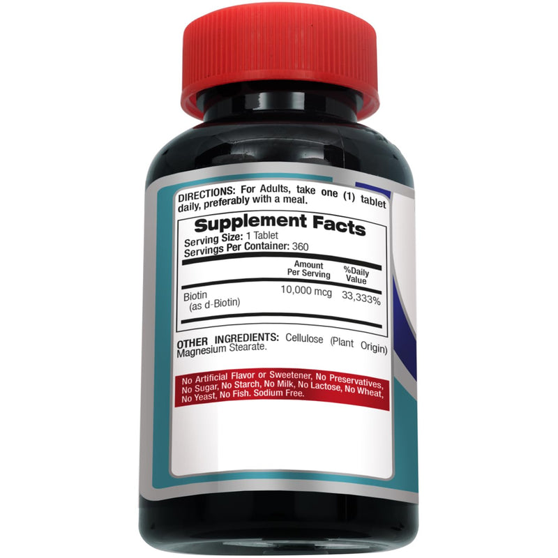FITO MEDIC'S Lab | biotin |360 tab | biotin Supplement. 360 Count (Pack of 1)