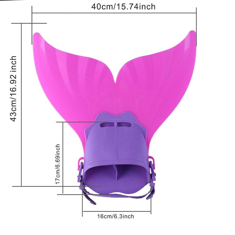 Adjustable Mermaid Swim Fin for Swimming Training Girl ,Boys ,Kids ,Children by AIWANK