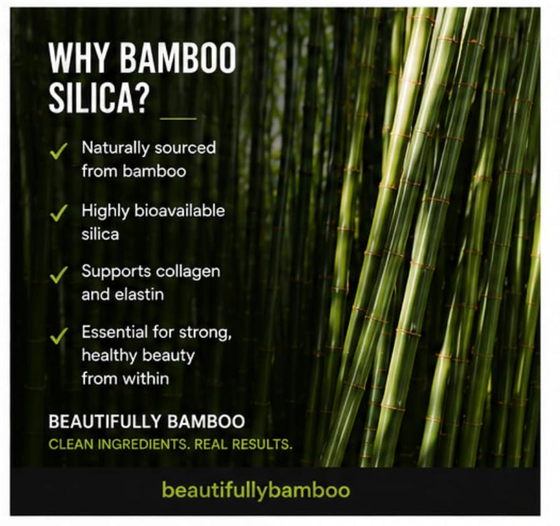 Bamboo Silica Extract Power [Hair, Skin & Nails -150 Servings] - Beautifully Bamboo