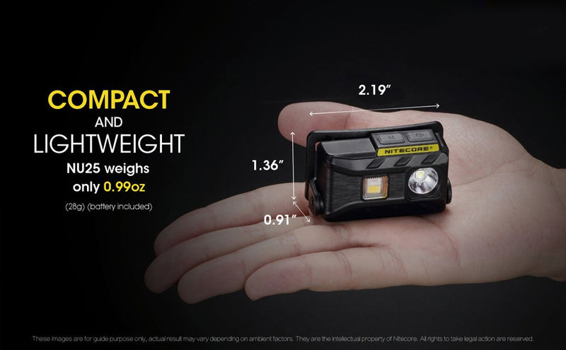 Nitecore NU25 360 LM Rechargeable Headlamp Black