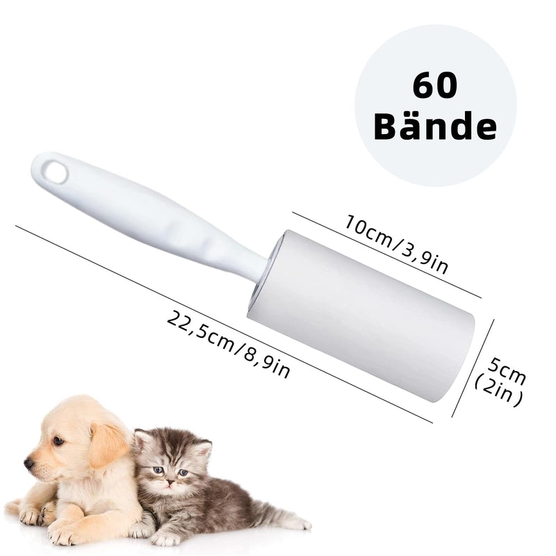 Lint roller 7 rolls with 1 dispenser, 420 sheets of extra sticky lint roller, sticky lint roller for clothing, extra sticky lint roller, lint roller for animal hair, for clothing, hair, cat hair, dog hair, 8 pack - BeesActive Australia
