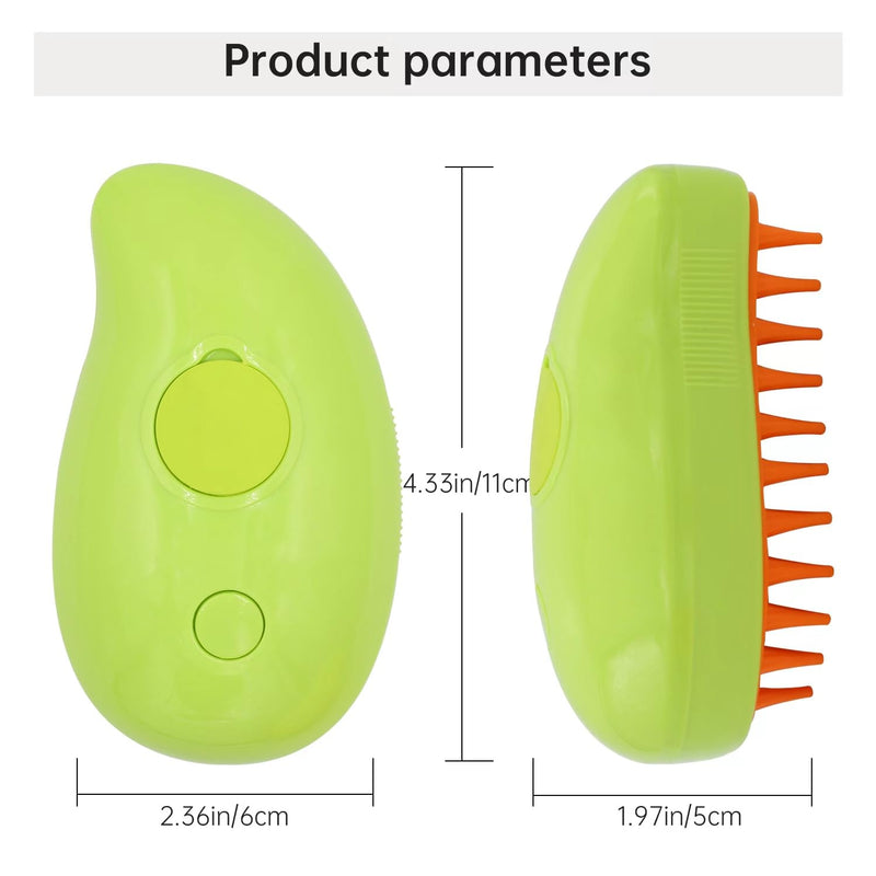 Cat Steam Brush for Shedding, 3 in 1 Cat Steamy Brush - Cat Hair Brush/Bath Brush/Cat Massager for Indoor Cats, Misty Brush Cat Comb with Steam, Multifunctional Pet Steaming Brush - BeesActive Australia
