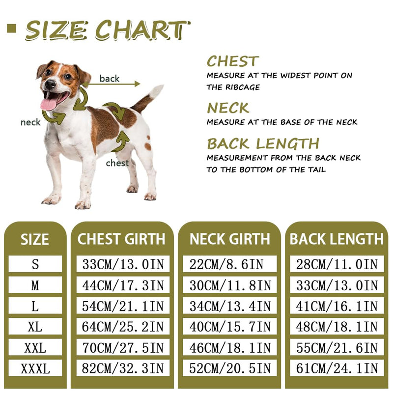 FEimaX dog bodysuit after surgery, dog bodysuit after castration female dog, wound protection suits dog after operations, long-sleeved recovery suit for small medium large dogs (mustard green, XXL) mustard green - BeesActive Australia