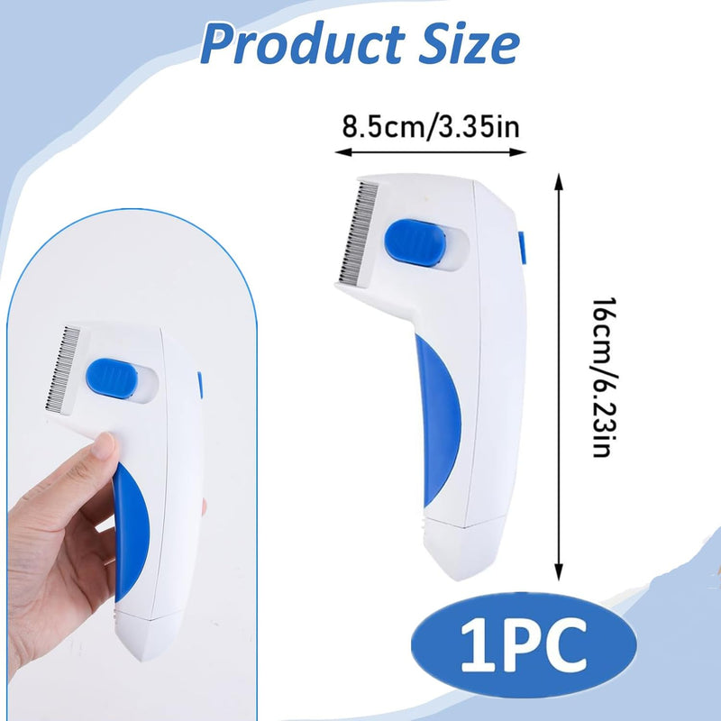 Cat Dog Flea Comb, Electronic Flea Comb, Lice Remover, Pet Grooming Comb Brush for Dogs Cats, Effective Flea Removal - BeesActive Australia