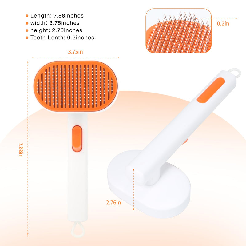 Cat and Dog Brush,Cat Brushes for Indoor Cats,Professional Pet Cat and Dog Rabbit Beauty Brush,Cat Brush for Long or Short Haired Cats,Pet Dog Brush for Removing Tangles and Loose Hair - BeesActive Australia