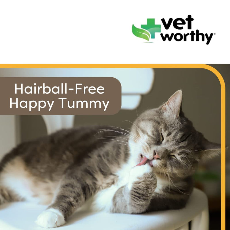 Vet Worthy Hairball Paw Gel Aid for Cats - Hairball Remedy for Cats for Digestive Aid and Hairball Relief --Easy to Give - Salmon Flavor - 3 oz - BeesActive Australia