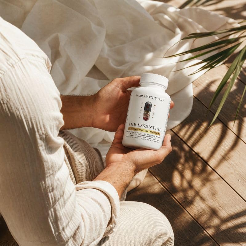 The Essential - Daily Multivitamin for Men & Women, 23 Vitamins Minerals & Herbal Blend, Immune Support, 60 Capsules, 30 Servings, Non-GMO, Gluten Free, Made in USA