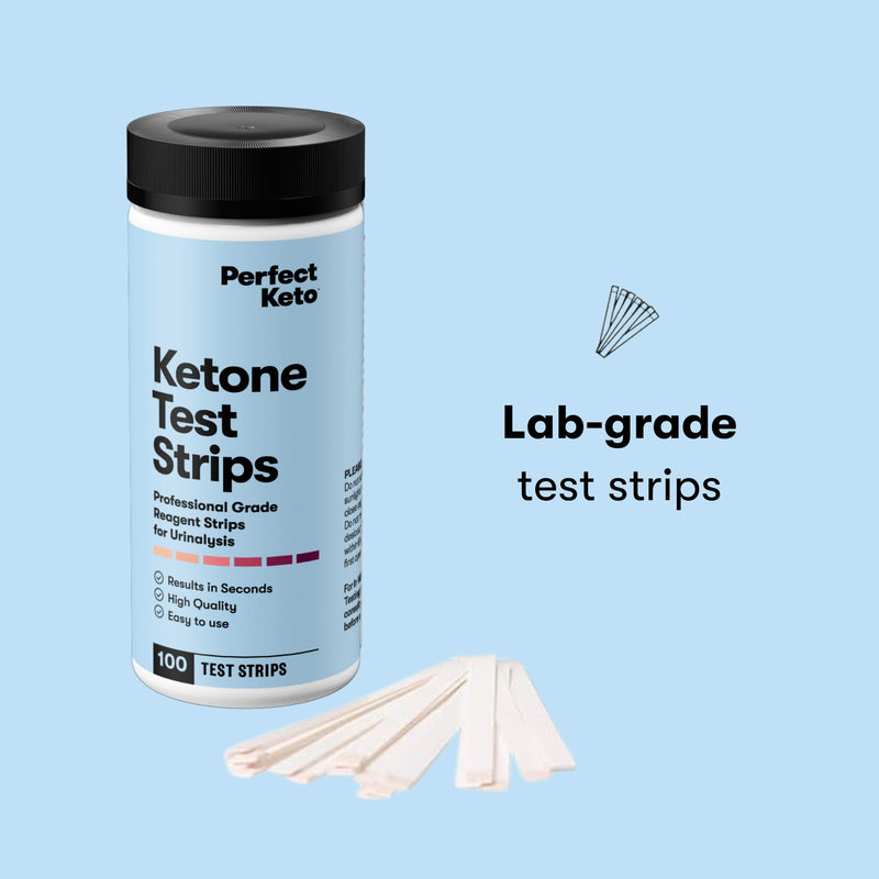Perfect Keto Ketone Test Strips Kit for Testing Ketones on Low Carb Ketogenic Diet, Monitor Ketosis, Keto Diet Tracker, Urine Test Strips, 100 CT - BeesActive Australia