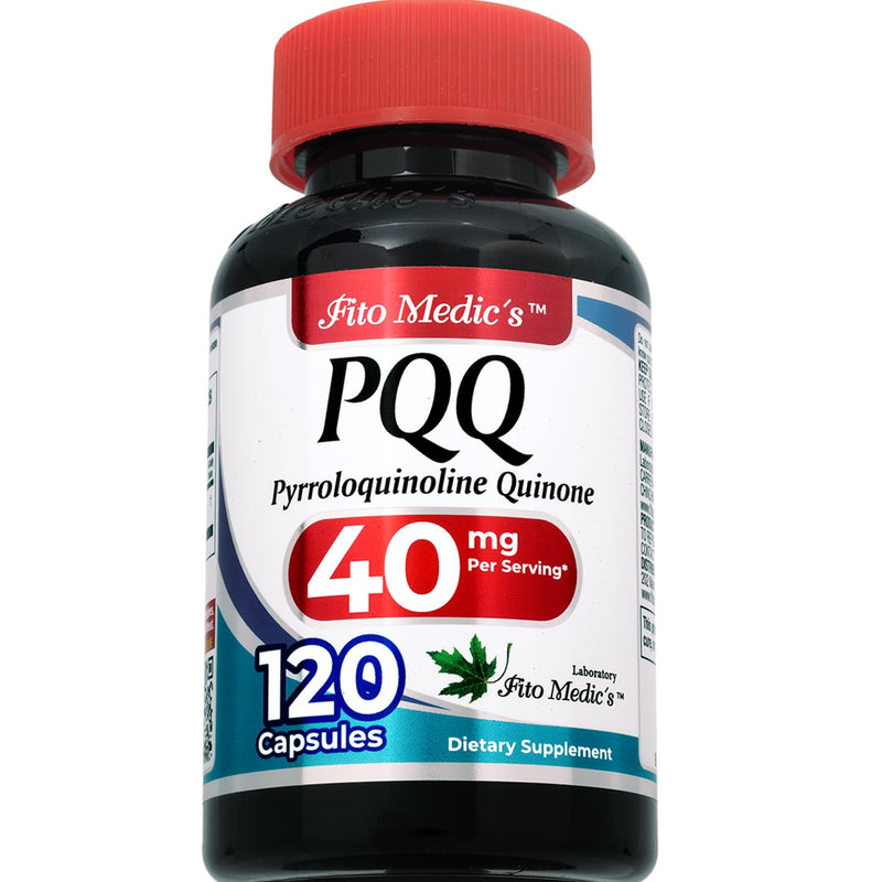 FITO MEDIC'S Lab | pqq |120 Capsules |40 mg | pqq Supplement| pqq Supplement 40 mg | pyrroloquinoline Quinone | Concentrate Extract |Ultra high Absorption.