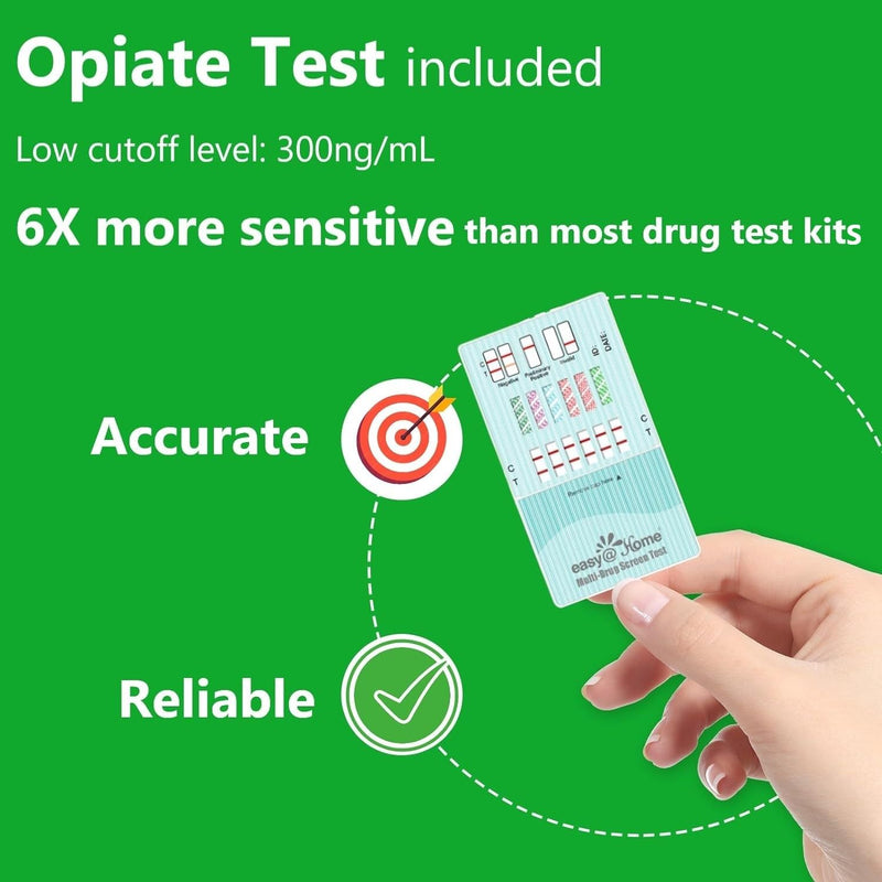 Easy@Home Multi-Drug Screen Test: Quick Testing Buprenorphine (BUP), Cocaine (COC), Morphine (MOR), Methadone (MTD), Oxazepam (BZO), Oxycodone (OXY) -#EDOAP-865 (5 Individual Pack) 5 Count (Pack of 1) - BeesActive Australia