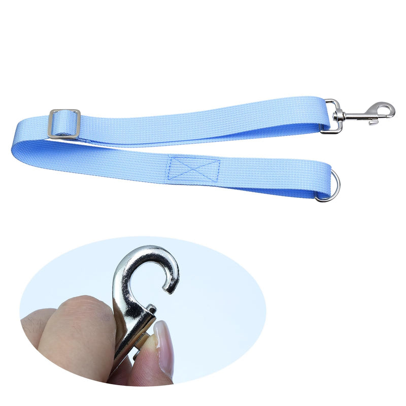 2Pcs Horse Water Bucket Strap Hangers Adjustable Bucket Strap Nylon Horse Trailer Ties for Water Bucket Horse, Hay Nets, Water Buckets, Horse Outdoor Feeders (Light Blue) - BeesActive Australia