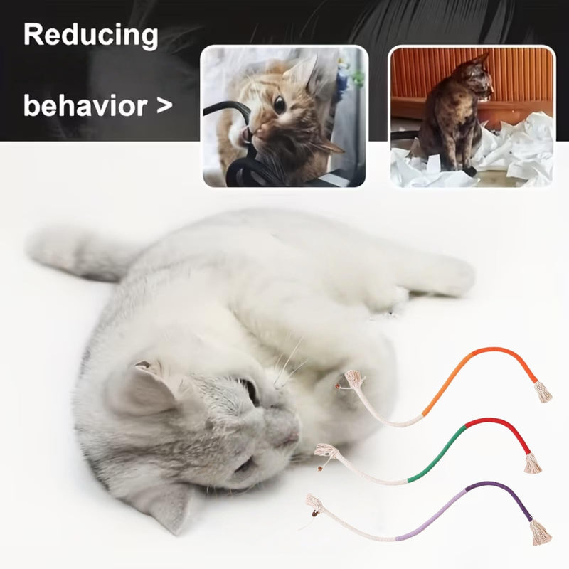 3PCS Natu/ral Catnip Chew Rope for Cats,Catnip T/oys for Cats,Interactive Cat To/ys for Indoor Cats Adult,Kitten Teething T/oys for Dental Care,Cat Dental Sticks & Chew Sticks,Cat Dental Chew Sticks