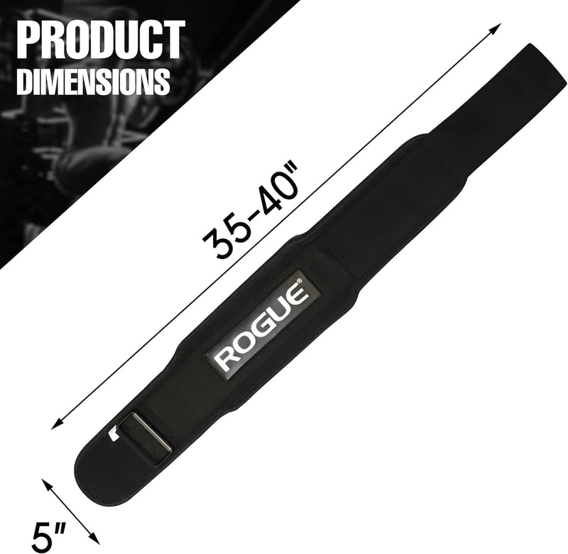 ROGUE 5" Nylon Weightlifting Belt (Large) Large - BeesActive Australia