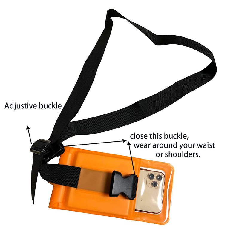 DRLOKPAK surfing waterproof Waist pouch Crossbody Chest Bag Fanny Pack Snorkeling Swimming Bag Beach Floating Dry Phone case holder (Black) Black - BeesActive Australia