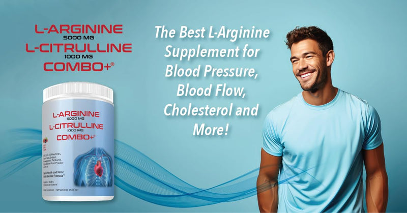 L-Arginine 5000mg & L-Citrulline 1000mg Combo+® - Mixed Berry, 30 Servings, 390g Nitric Oxide Booster Drink Mix Powder - CoQ10 & Organic Beet Root - High Potency Heart & Circulation Support USA 13.8 Ounce (Pack of 1)