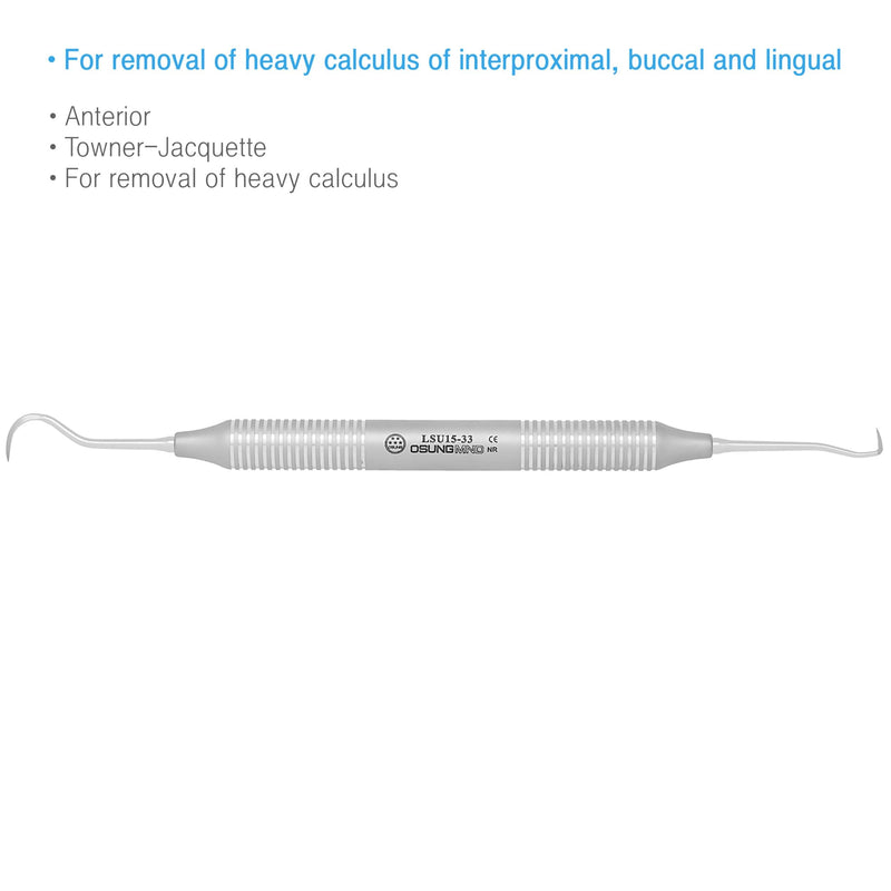 Dental Sickle Scaler, Anterior, Towner-Jacquette, U15-33 (Scaler) 208SSU15-33 - BeesActive Australia