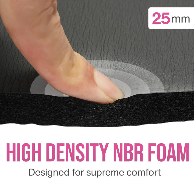 Knee Pad Cushion - Extra Thick 1 inch (25mm) for Pain Free Yoga - Includes Breathable Mesh Bag for Easy Travel and Storage (Does Not Include Yoga Mat)
