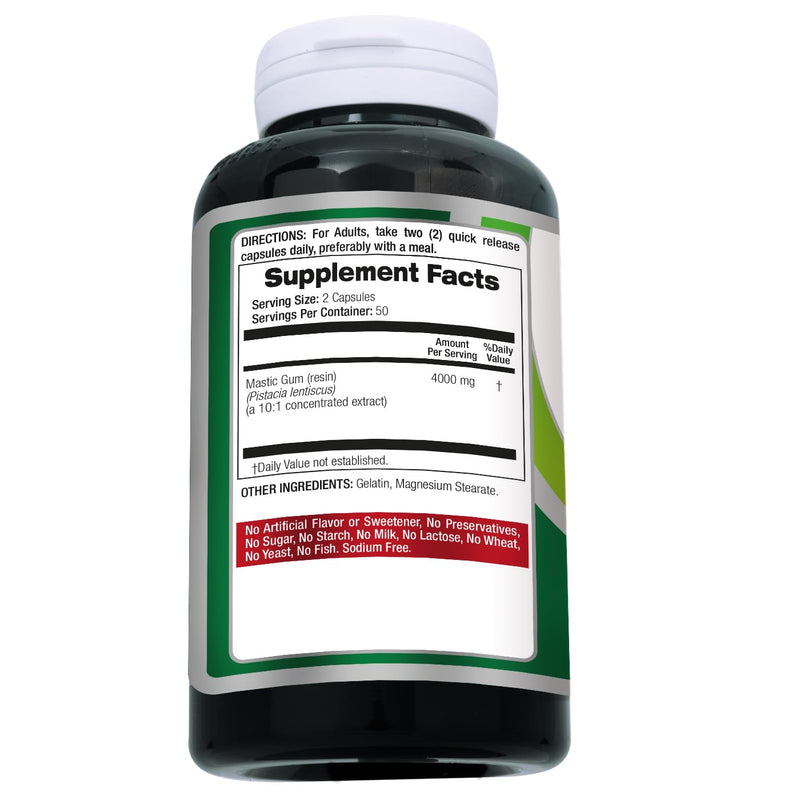 Lab - Mastic Gum - 100 Capsules.