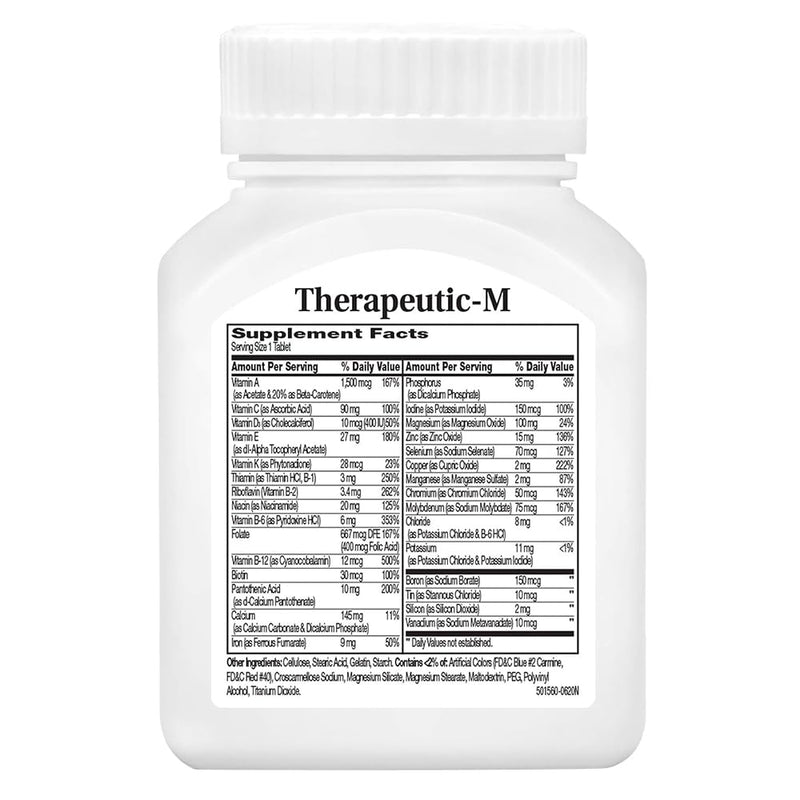 21st Century Therapeutic M Multivitamin & Mineral Tablets, 130 Count Unflavoured 130 Count (Pack of 1)