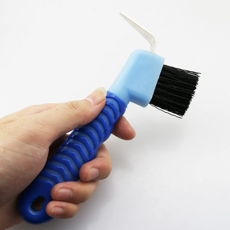 Horse Hoof Pick Brush with Soft Touch Rubber Handle Random Color for Goat, Donkey and Horse - BeesActive Australia