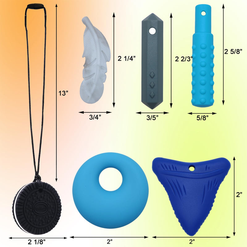 Chew Necklaces for Sensory Kids, Sensory Toys for Kids with Autism, ADHD, SPD, Chewing, Autism Sensory Products Reduce Adult Anxiety Fidgeting - BeesActive Australia