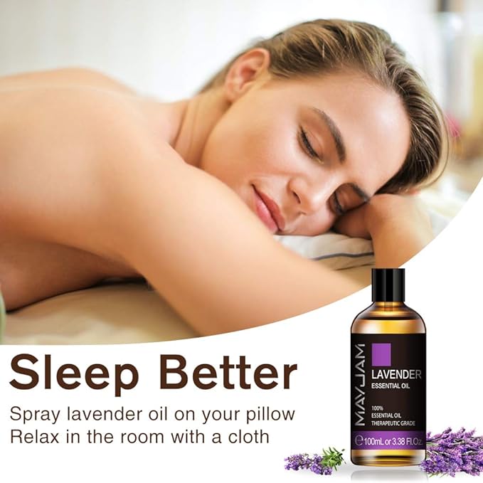 MAYJAM Aroma Oil Lavender Essential Oil 100ml Essential Oil Natural Lavender Oil Aroma Gift - BeesActive Australia