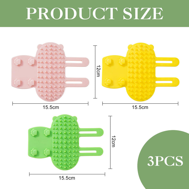 3-piece cat hair brush, soft 2-in-1 animal brush made of silicone for pets, tickling massage brush for short and long-haired cats and dogs, cat scratching board for table legs and climbing frames - BeesActive Australia