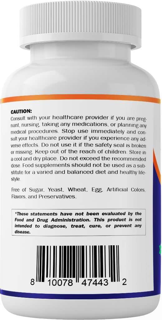 Vitamatic Alpha Lipoic Acid (ALA) 600mg Per Serving - 240 Vegetable Capsules - 120 Servings - Non-GMO & Gluten Free 240 Count (Pack of 1) - BeesActive Australia