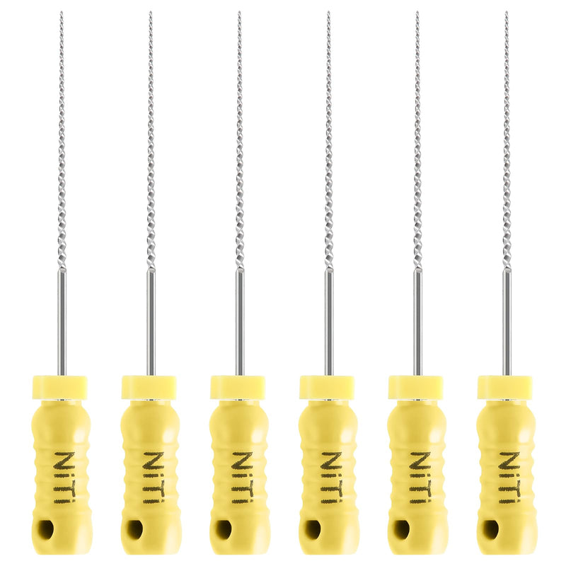 JMU Dental K Files #20/28mm, NITI Hand Use Files 6 Pcs/Pack #20 (28mm) 1