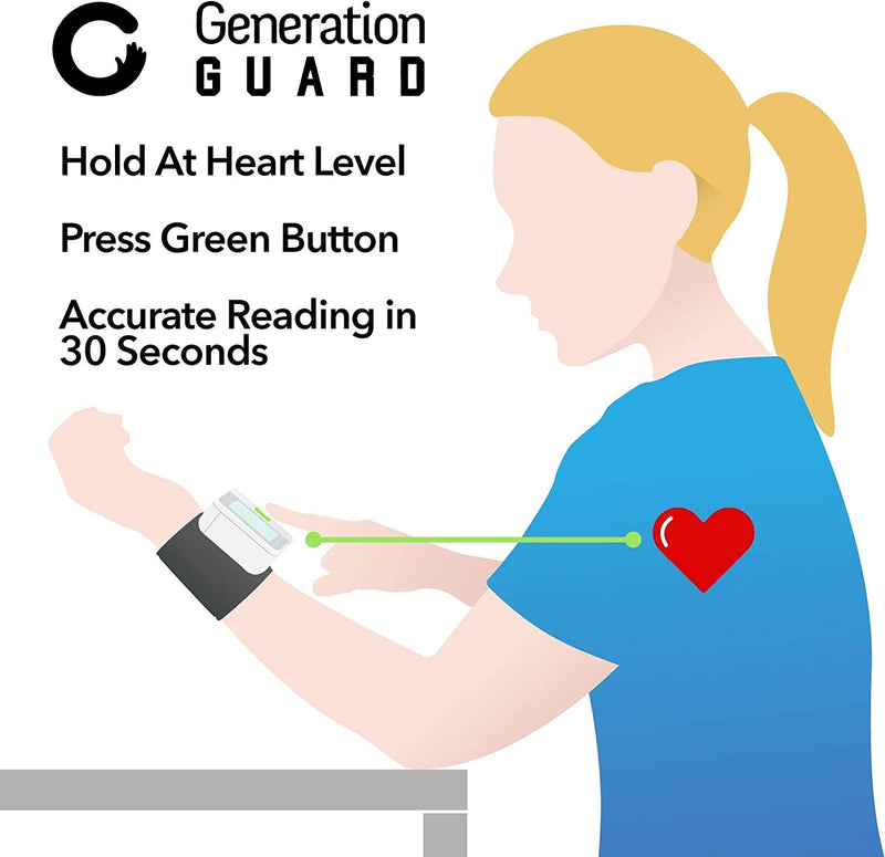 Clinical Automatic Wrist Blood Pressure Monitor with Portable Case, Irregular Heartbeat BP and Adjustable Wrist Cuff Perfect for Health Monitoring - BeesActive Australia