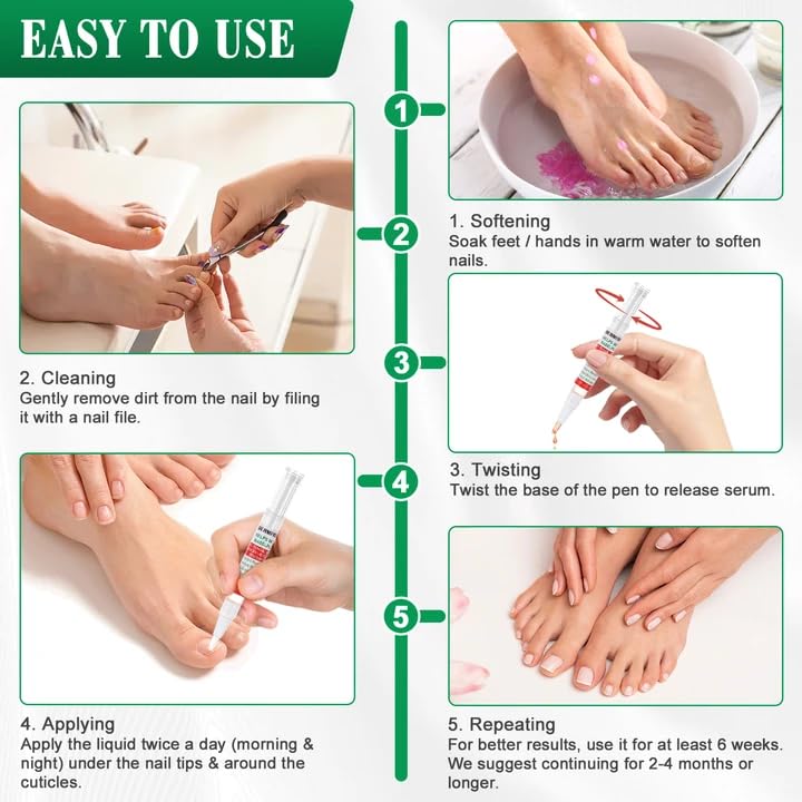 Toe Nail Fungus Renewal Pen, Toenail Fungus Renewal, 3 Packs Powerful Fast Acting For Thick, Discolored, Broken & Damaged Toe & Finger Nail 0.4 Fl Oz (Pack of 1)