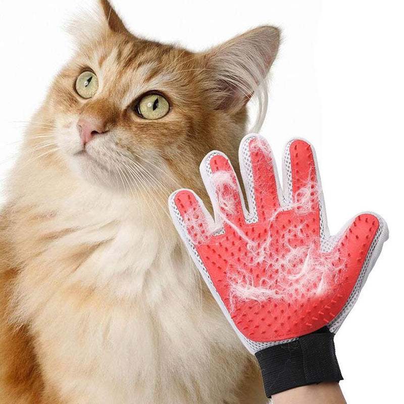 Marchul Cat Gloves Grooming, Pet Grooming Glove, Dog Hair Remover Glove, Pet Glove Brush for Cat, Dog, Horse with Long, Short Hair, 1 Pair - BeesActive Australia