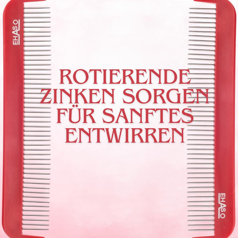 EHASO Durable Dog Detangling Comb Rotating Teeth 18cm - BeesActive Australia