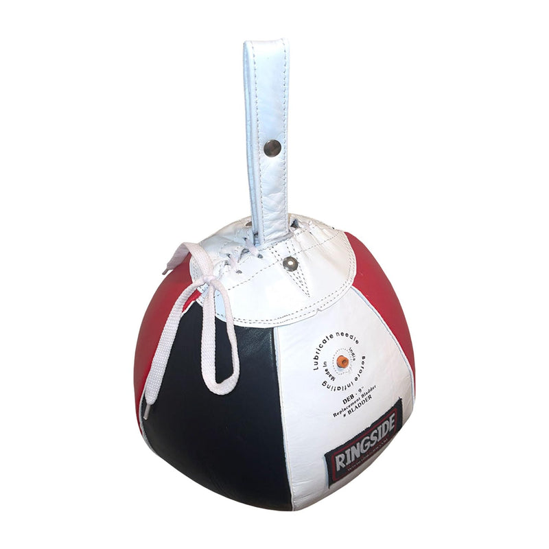 Ringside Leather Boxing Double End Bag Red/White/Black 5 inchs - BeesActive Australia