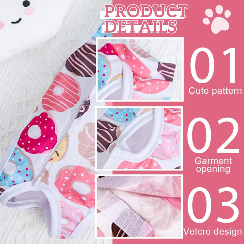 XURJUMI 1 piece cat bodysuit after surgery, professional recovery suit for cats with abdominal wounds or skin diseases, e-collar alternative for cats and dogs, after operations (L) - BeesActive Australia