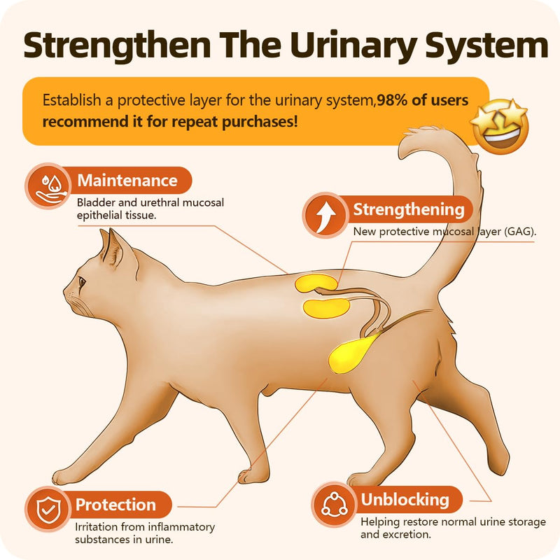 Urinary Tract Supplement for Urinary Tract Health, Infection Treatments, Bladder Health, Dog UTI, Bladder Stones, Incontinence Support, Pain Relief for Cats and Dogs 0.84 Fl Oz (1 Bottle) 1 Bottle