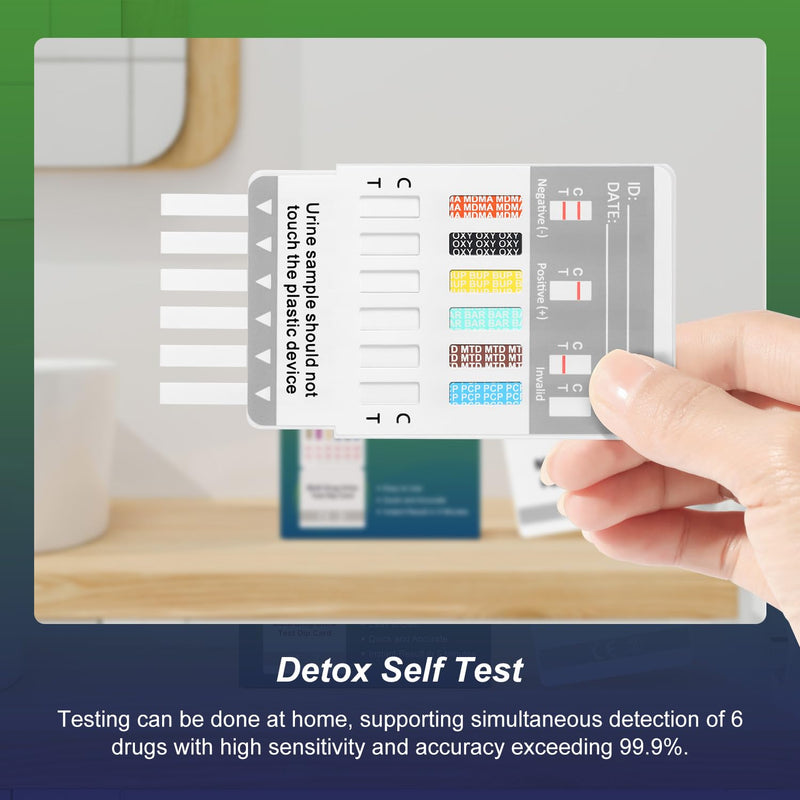 T TESTAHEAD Drug Test Kit - 12 Panel Home Urine Test Strips for Marijuana(THC),COC, and More | Instant Results | 5 Pack for Workplace, Healthcare & Personal Use