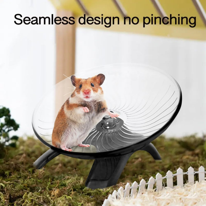 Hermit Crabs Wheel, Hamster Running Wheel,Mouse Wheel for PP Cage,Chinchilla Wheel Attach to Cage,Tortoise Wheel,Hamster Flying Saucerm,Silent Hamster Wheel(Size:7.09inch) 7.09inch - BeesActive Australia