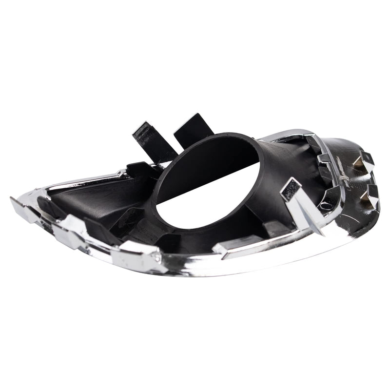 TRQ Front Left Fog Light Bezel Chrome & Black Drivers Side Compatible with 2014-2017 Jeep Compass CH1038184 LTA04720 - BeesActive Australia