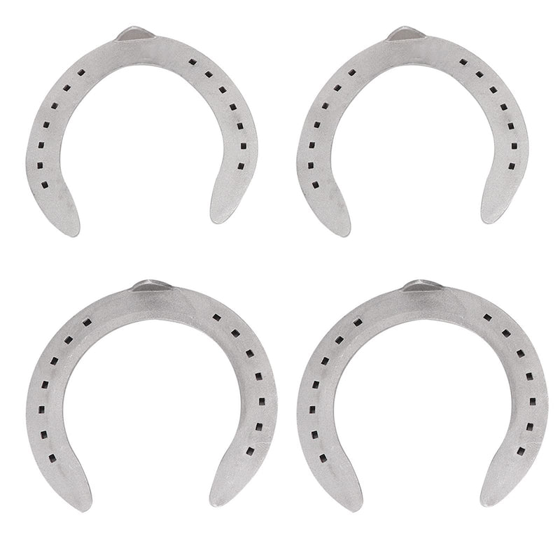 Fdit 4Pcs Aluminium Alloy Horseshoes Horse Riding Tool Equipment