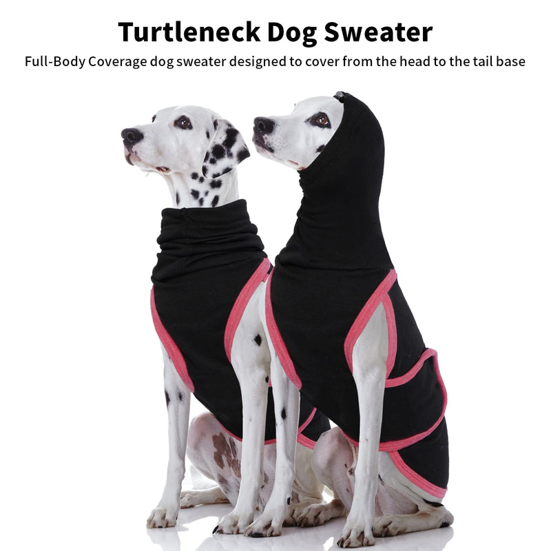 Hjyokuso Dog Sweater with Calming Hood and Ear Protection, Dog Coat for Small Medium Large Dogs, Calming Vest for Dogs, Dog Coat for Anxious Dogs, Dog Anxiety Jacket XS Black - BeesActive Australia