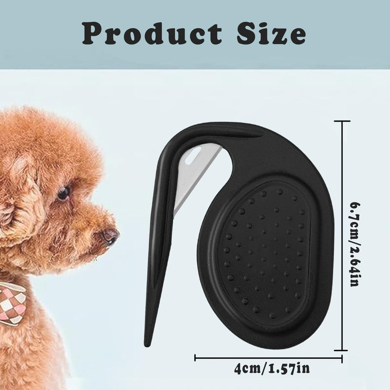 Pack of 2 knot comb hair removal tool, pet knotting comb, detangling knife cat with steel blade, grooming cat, for removing matted and loose hair - BeesActive Australia