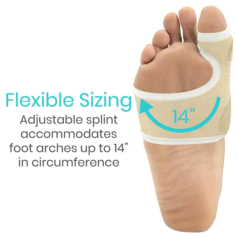 Vive Bunion Brace (Pair) - Big Toe Corrector Straightener with Splint - Hallux Valgus Pad, Joint Pain Relief, Alignment Treatment - Orthopedic Sleeve Foot Wrap Support for Men and Women (Beige) Beige