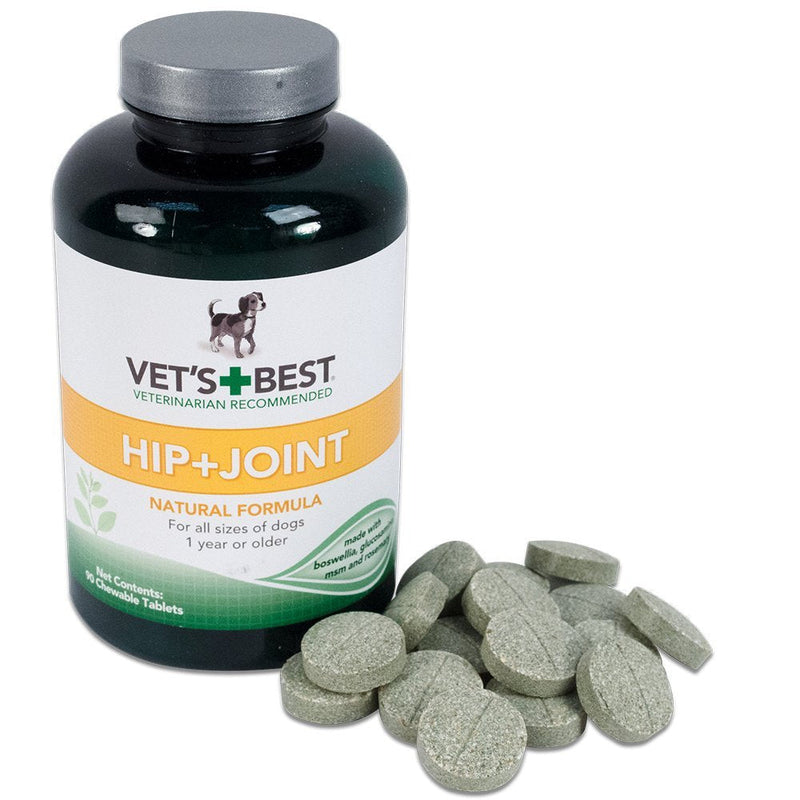 Vet's Best Advanced Hip & Joint Dog Supplements | Formulated with Glucosamine and Chondroitin to Support Dog Joint and Cartilage Health | 90 Chewable Tablets - BeesActive Australia