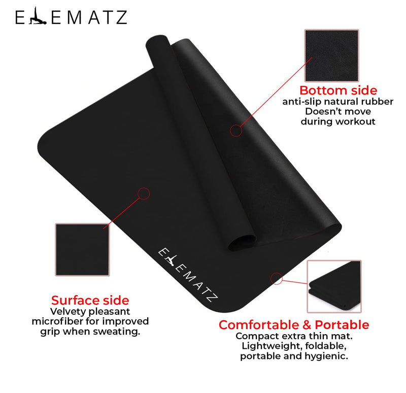 Pilates Reformer Mat Black - BeesActive Australia
