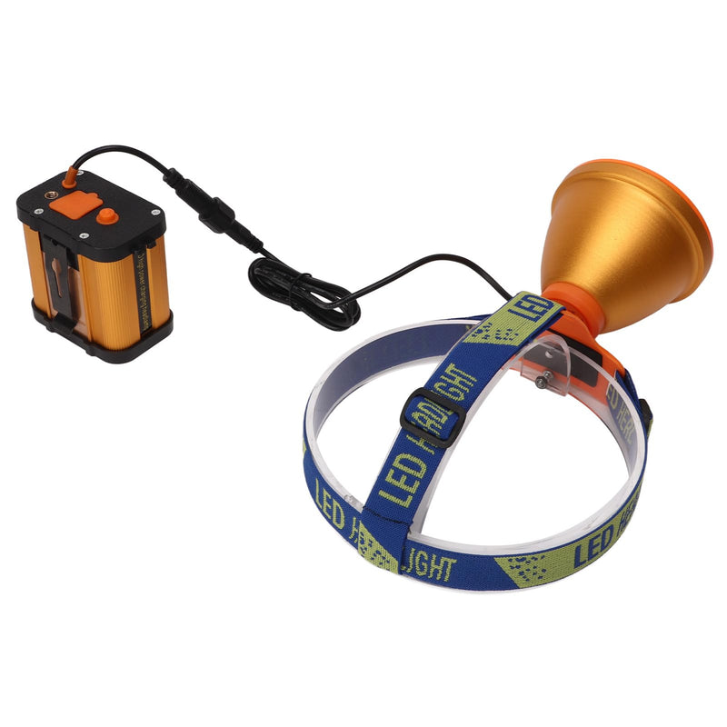 Miner Headlight Super Bright Adjustable Angle LED Headlamp with 6400mAh Lithium Battery US Plug 100V‑240V - BeesActive Australia