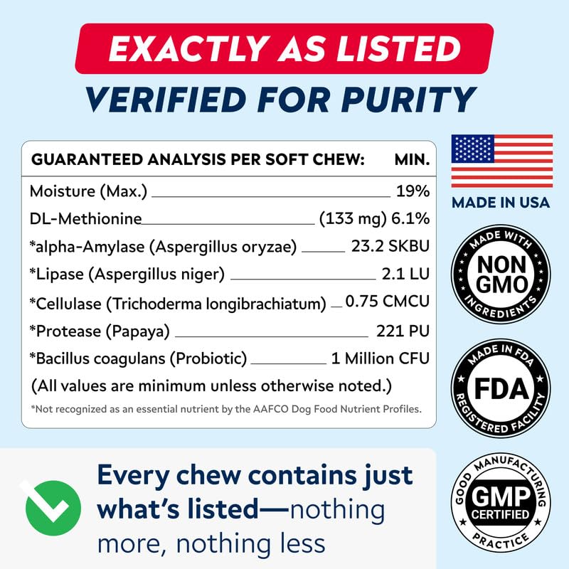 STRELLALAB Dog Pee Grass Chews - Urine Neutralizer for Green Grass Burn Spots - Grass Treatment for Pet Urine - Green Lawn Chews for Dogs with Probiotics - Made in USA (120Ct) 120Ct (BBQ)